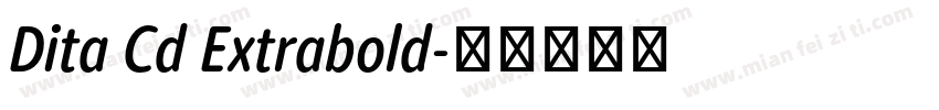 Dita Cd Extrabold字体转换